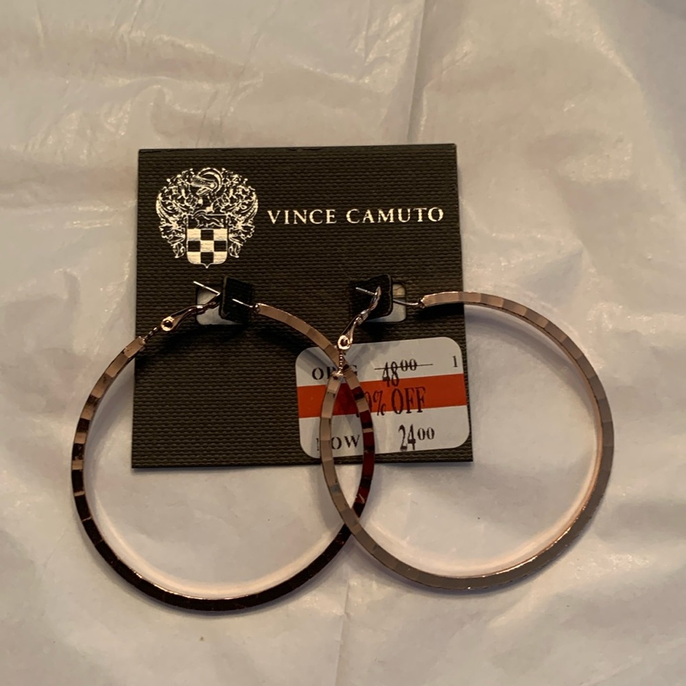 Vince Camuto Rose Gold Hoops